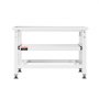 VEVOR Soporte para Lavadora Alto de 430 mm, Base de Lavadora de Acero Resistente, Capacidad de Carga de 318 kg, Pedestal Universal para Secadora con Bandeja Extraíble, Patas Antideslizantes, Blanco