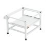 VEVOR Soporte para Lavadora Alto de 430 mm, Base de Lavadora de Acero Resistente, Capacidad de Carga de 318 kg, Pedestal Universal para Secadora con Bandeja Extraíble, Patas Antideslizantes, Blanco