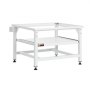 VEVOR Soporte para Lavadora Alto de 430 mm, Base de Lavadora de Acero Resistente, Capacidad de Carga de 318 kg, Pedestal Universal para Secadora con Bandeja Extraíble, Patas Antideslizantes, Blanco