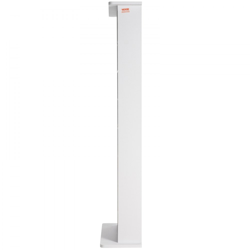 Mueble de almacenamiento multimedia VEVOR, estante para DVD de 8 capas con capacidad para 464 CD, estantes ajustables para CD, 16 compartimentos, protege y organiza colecciones de música, películas, videojuegos o recuerdos, color blanco