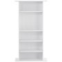 VEVOR Media Storage Cabinet, 5-Tier DVD Shelf for up to 240 CDs, Adjustable CD Shelves, Protects and Organizes Music, Film, Video Game or Memorabilia Collections, White