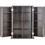 Mueble de almacenamiento multimedia VEVOR, mueble para DVD con puertas y estantes, capacidad para hasta 576 CD, estante ajustable para DVD, protege y organiza música, películas, videojuegos o colecciones, color espresso