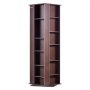 VEVOR Gabinete de almacenamiento multimedia, torre multimedia giratoria, capacidad para hasta 1040 CD, protege y organiza colecciones de música, películas, videojuegos o recuerdos - Espresso