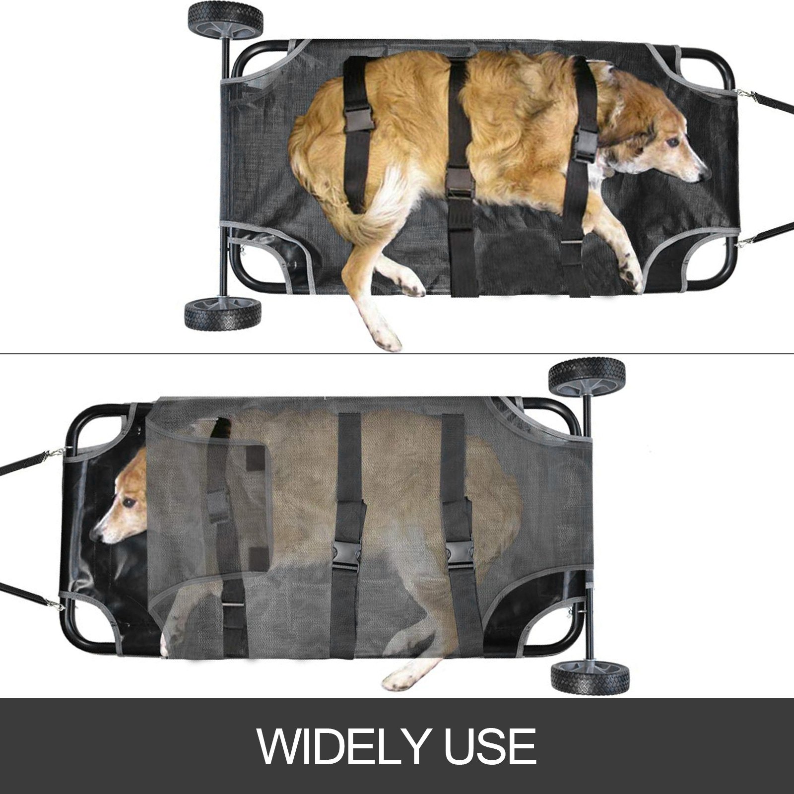 Camilla Para Animales 48x26 Pulgadas Con Capacidad De Las Ruedas 250lb