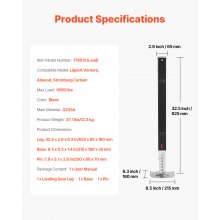 VEVOR Pata de Apoyo para RV 179013 para Lippert Venture Atwood Stromberg 825 mm