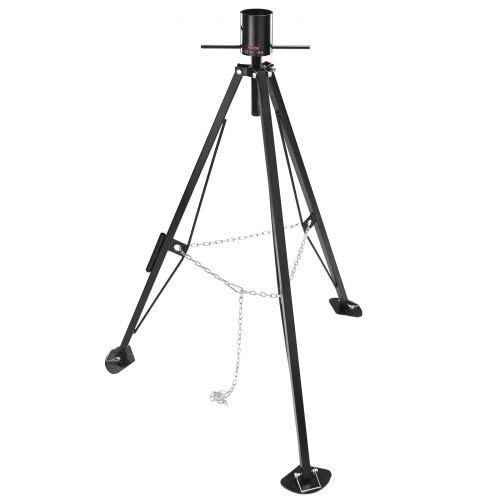 VEVOR Estabilizador de Quinta Rueda Carga de 2,27 T Trípode de Quinta Rueda de Acero Altura Ajustable de 880-1450 mm Soporte de Estacionamiento para Autocaravana Remolque Vehículo Recreativo