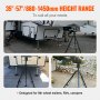 VEVOR Estabilizador de Quinta Rueda Carga de 2,27 T Trípode de Quinta Rueda de Acero Altura Ajustable de 880-1450 mm Soporte de Estacionamiento para Autocaravana Remolque Vehículo Recreativo