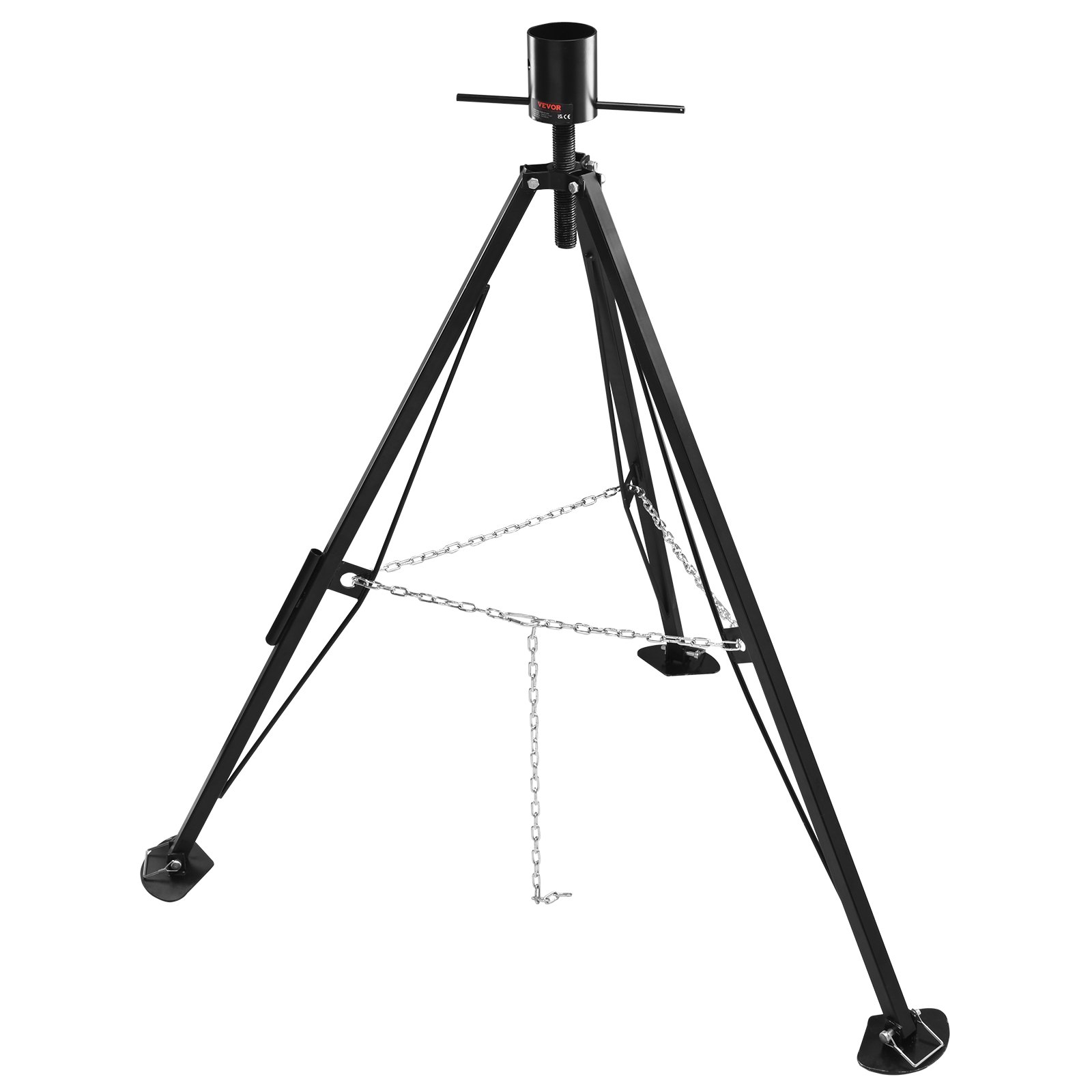 VEVOR Motorhome Stabilizing Jack, 1 pc., 880-1450 mm Height Adjustable, 2.27 t Load Capacity, Caravan Mounts, Foldable Tripod Stabilizer 200 x 200 x 1326 mm, Caravan Tripod, Includes Accessories