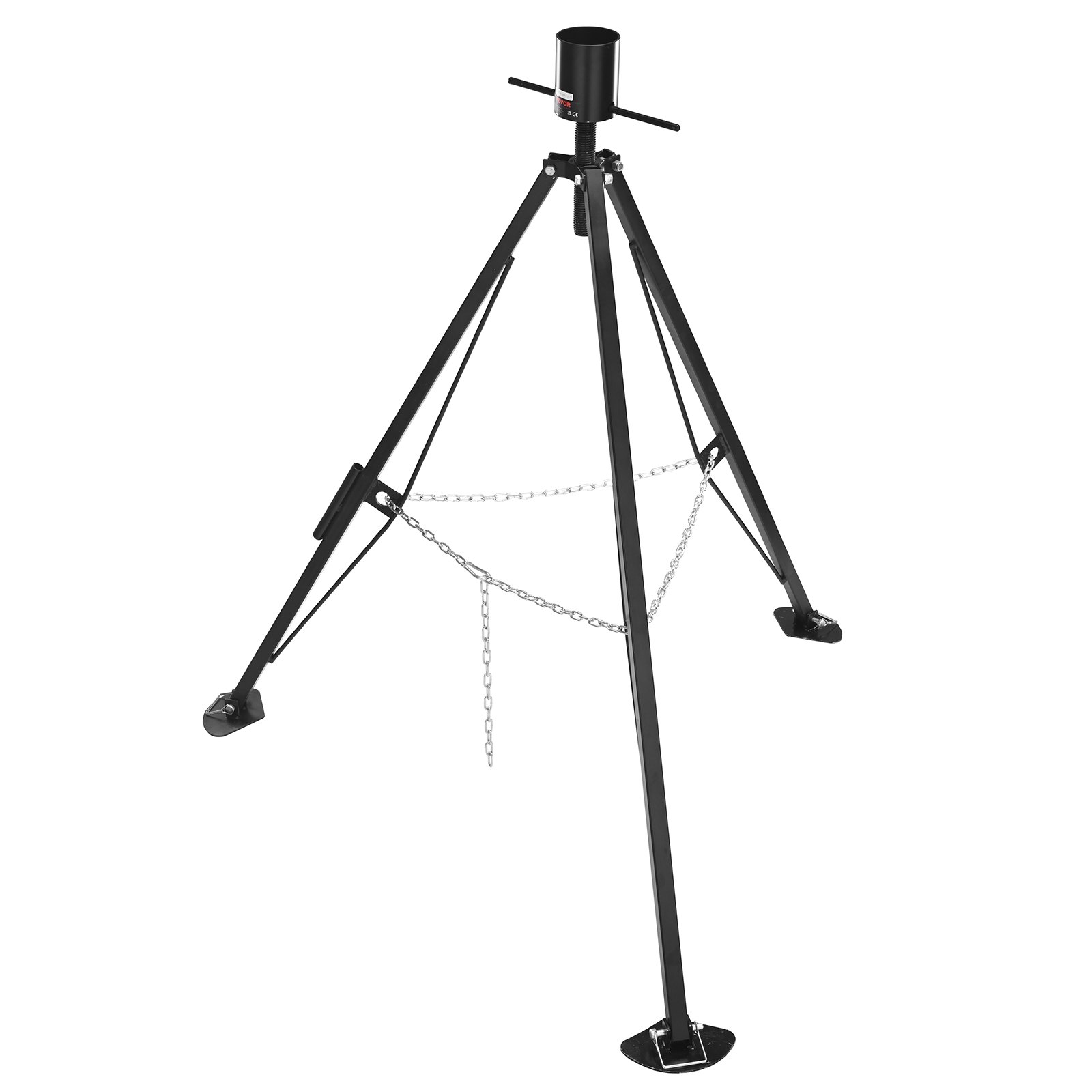 VEVOR Motorhome Stabilizing Jack, 1 pc., 880-1450 mm Height Adjustable, 2.27 t Load Capacity, Caravan Mounts, Foldable Tripod Stabilizer 200 x 200 x 1326 mm, Caravan Tripod, Includes Accessories