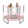 VEVOR Trampolín para Niños con Red para Interior y Exterior 1545 x 1210 mm Rosa