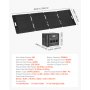 VEVOR Estación de Energía Portátil 1800 W con Panel Solar de 200 W, Generador de Energía Batería de Respaldo LiFePO4 de 1008 Wh, con 9 Puertos de Salida para Hogar, Campamentos al Aire Libre, Viajes