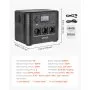 VEVOR Estación de Energía Portátil 1800 W, Generador de Energía Batería de Respaldo LiFePO4 1008 Wh, con 8 Puertos de Salida para Hogar, Campamentos, Viajes en Autocaravana, Panel Solar No Incluido