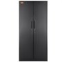 VEVOR Gabinete de metal, gabinete con cerradura de acero con 2 puertas magnéticas y 4 estantes ajustables, gabinete de metal de 180,34 cm, capacidad de 90,7 kg por estante con 3 llaves