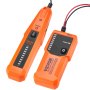 VEVOR Localizador de Cables Subterráneos, Profundidad de Detección de Hasta 1 m y Longitud de Detección de 305 m, Rastreador de Cables y Detector de Roturas con Auriculares para Vallas para Mascotas