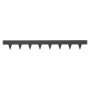 VEVOR Borde de Césped de Acero Galvanizado, 1016 x 114 mm, 11 Placas de Conexión, 10 Piezas de Borde, Delimitador Exterior Metálico, Bordura de Jardín con Guantes para Senderos Parterres Paisajismo