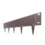 VEVOR Borde de Acero Galvanizado para Paisajismo, 990 x 181 x 1,5 mm, 5 Piezas de Borde de Metal Resistente a la Oxidación con Dientes Afilados, Divisor de Camino para Parterres de Flores, Marrón