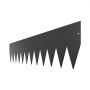 VEVOR Lawn Edging, Set of 6, 1016x203x1.5 mm, Rust-Resistant Metal Bed Edging, Flexible Bed Border, Lawn Edging, Easy to Install, Divider for Flower Beds, Yard Paths, Black