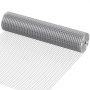 VEVOR Malla Metálica 61 cm x 7,62 m Malla de Alambre Fina 12,7 mm x 12,7 mm, Rollo de Rejilla Metálica de Acero Galvanizado para Gallinero Conejero Jardín de Plantas, Prevención de Ratones Roedores