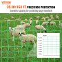 VEVOR Kit de red para cerca eléctrica cerca de red de PE de 0,88 x 49,98 m con postes de estaca de doble púa malla utilitaria portátil para cabras, ovejas, corderos, ciervos, cerdos, perros, granjas
