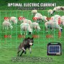 VEVOR Kit de red para cerca eléctrica cerca de red de PE de 0,88 x 49,98 m con postes de estaca de doble púa malla utilitaria portátil para cabras, ovejas, corderos, ciervos, cerdos, perros, granjas