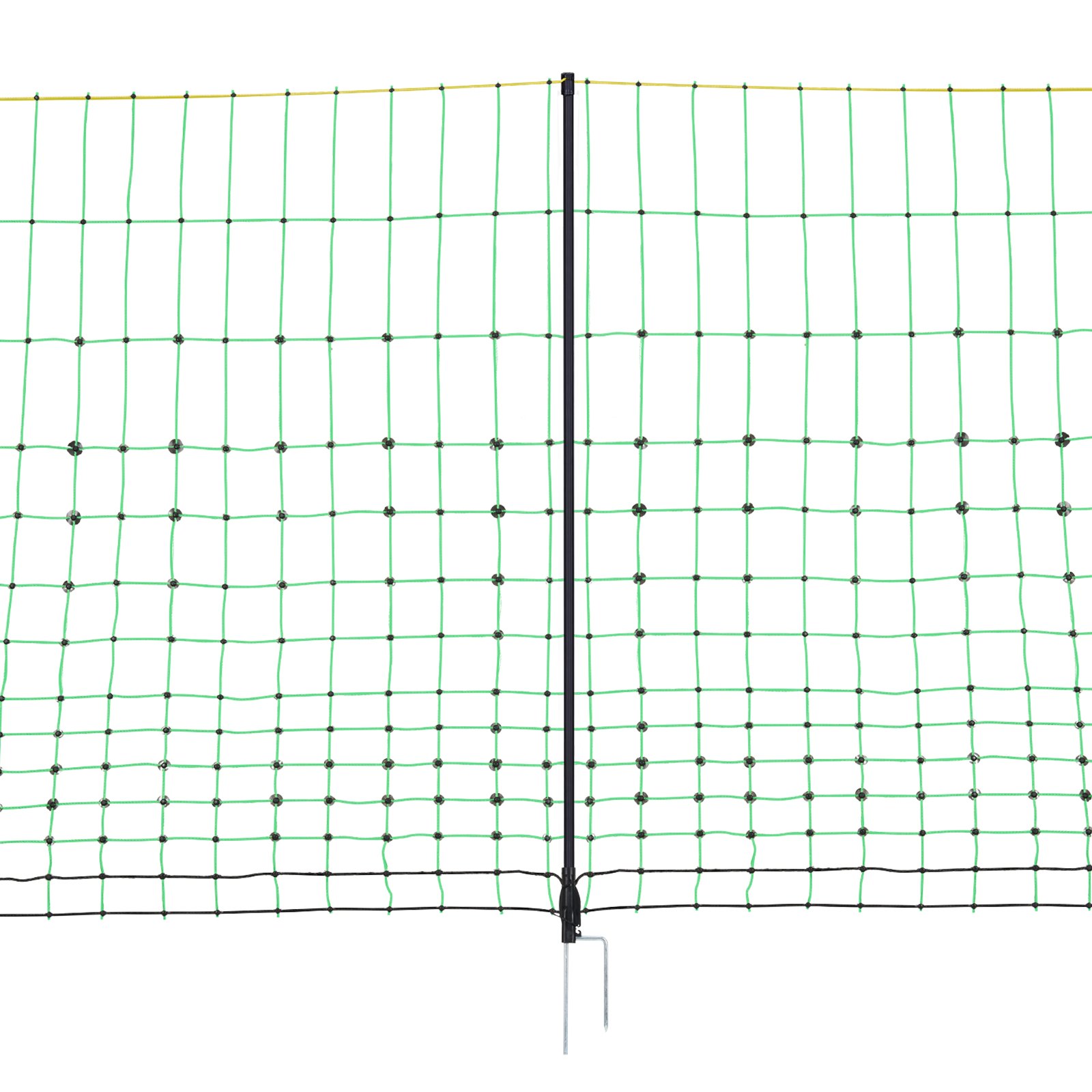 VEVOR Kit de red para cerca eléctrica cerca de red de PE 1,06 x 49,98 m con postes de estaca de doble púa malla utilitaria portátil para cabras, ovejas, corderos, ciervos, cerdos, perros, granjas