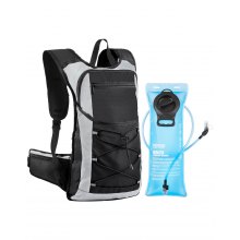 VEVOR Mochila de Hidratación a Correr 3 L TPU Ciclismo Negro 470 x 290 x 130 mm