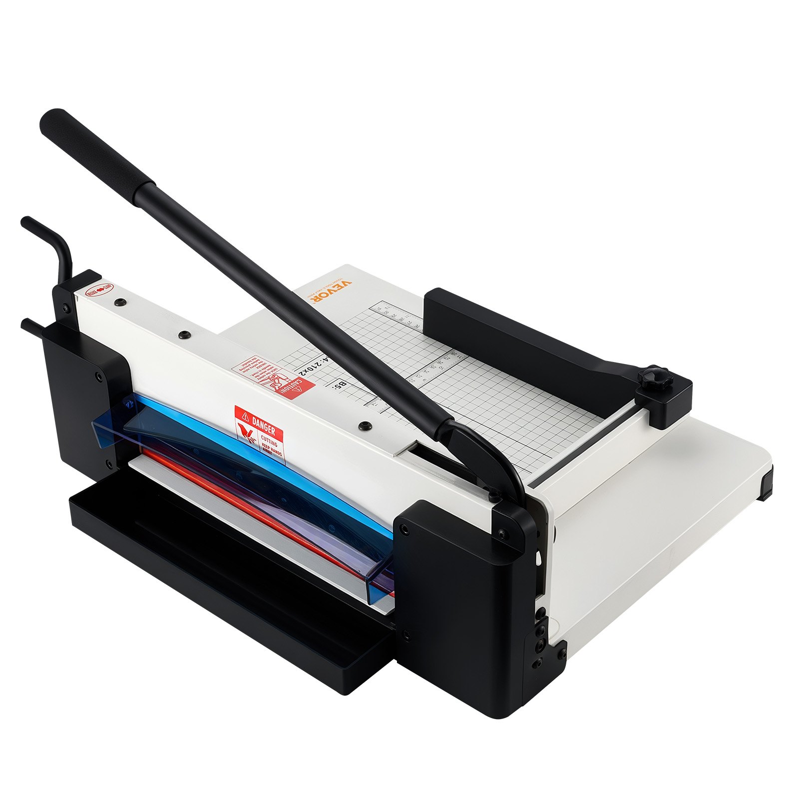 VEVOR Cortadora de Papel de Alta Resistencia Cortadora de Papel Industrial y Comercial de 304,8 mm para Papel A4, Capacidad para 400 Hojas Cortadora de Papel Apilado para Oficina, Escuela, Blanco