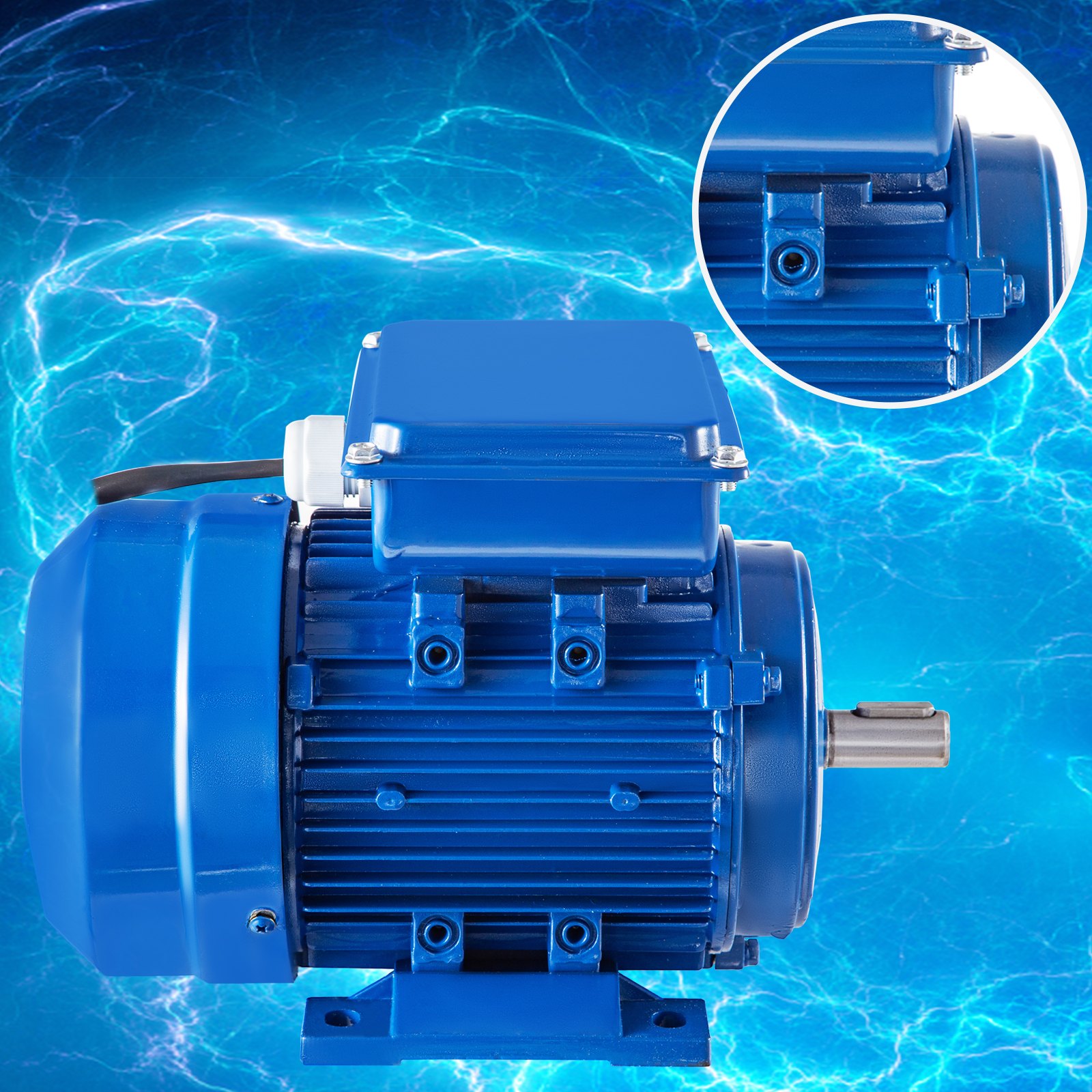 Vevor Motor Corriente Alterna 0,55 Kw Motor Eléctrico Asíncrono Motor Monofásico