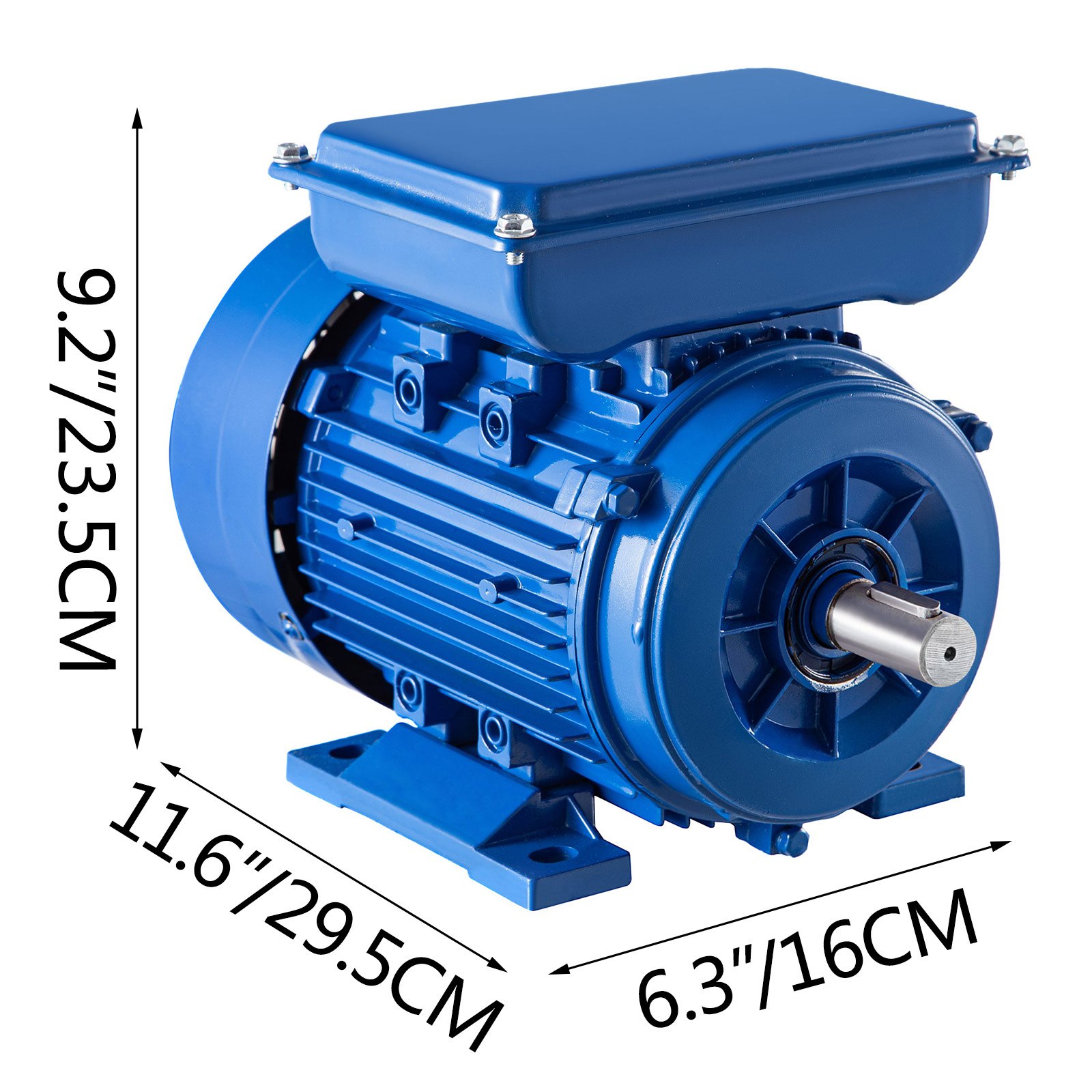 Vevor Motor Corriente Alterna 0,55 Kw Motor Eléctrico Asíncrono Motor Monofásico