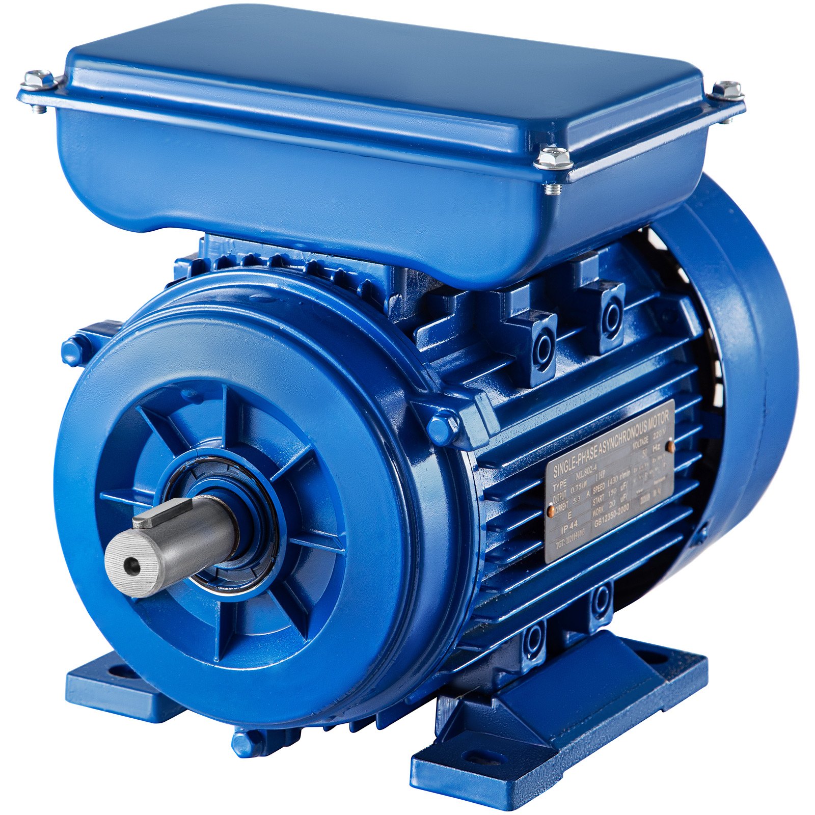 Vevor Motor Corriente Alterna 0,75 Kw Motor Eléctrico Asíncrono Motor Monofásico