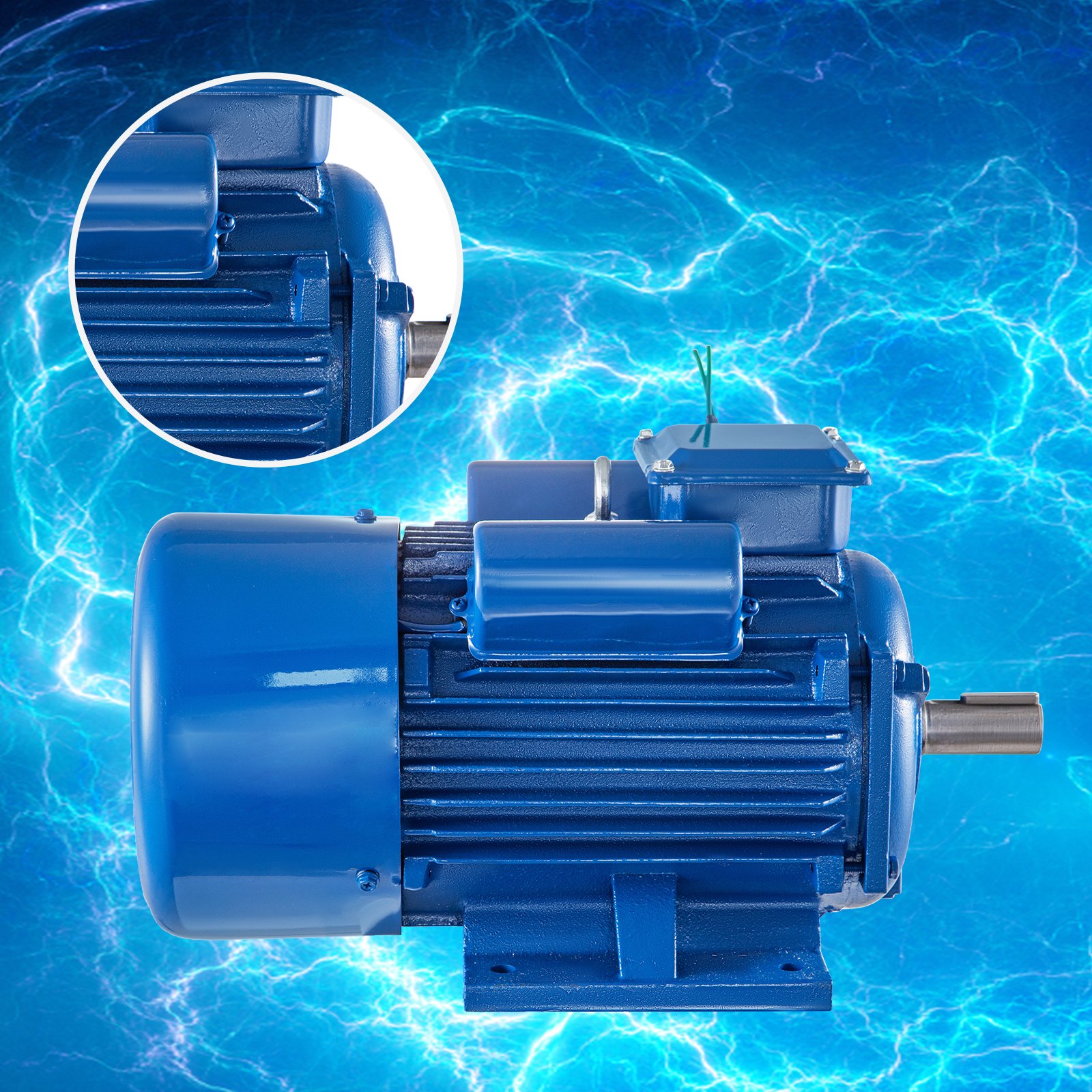 Vevor Motor Corriente Alterna 3,7 Kw Motor Eléctrico Asíncrono Motor Monofásico
