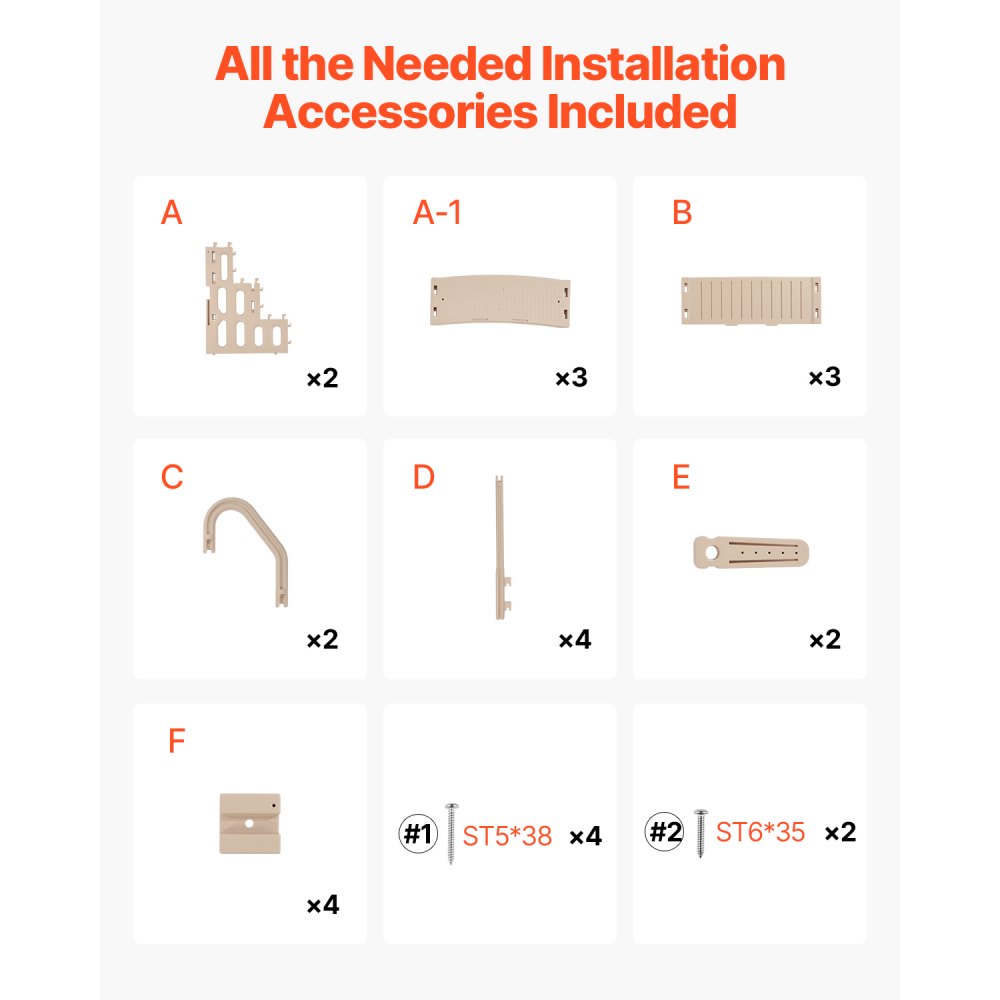 VEVOR Escalera para Piscina, 3 Escalones con Pasamanos Dobles y Escalones Resistentes Antideslizantes, Interiores y Exteriores, Capacidad de Carga Máxima 181,4 kg, Gris Topo, 1500 x 820 x 670 mm