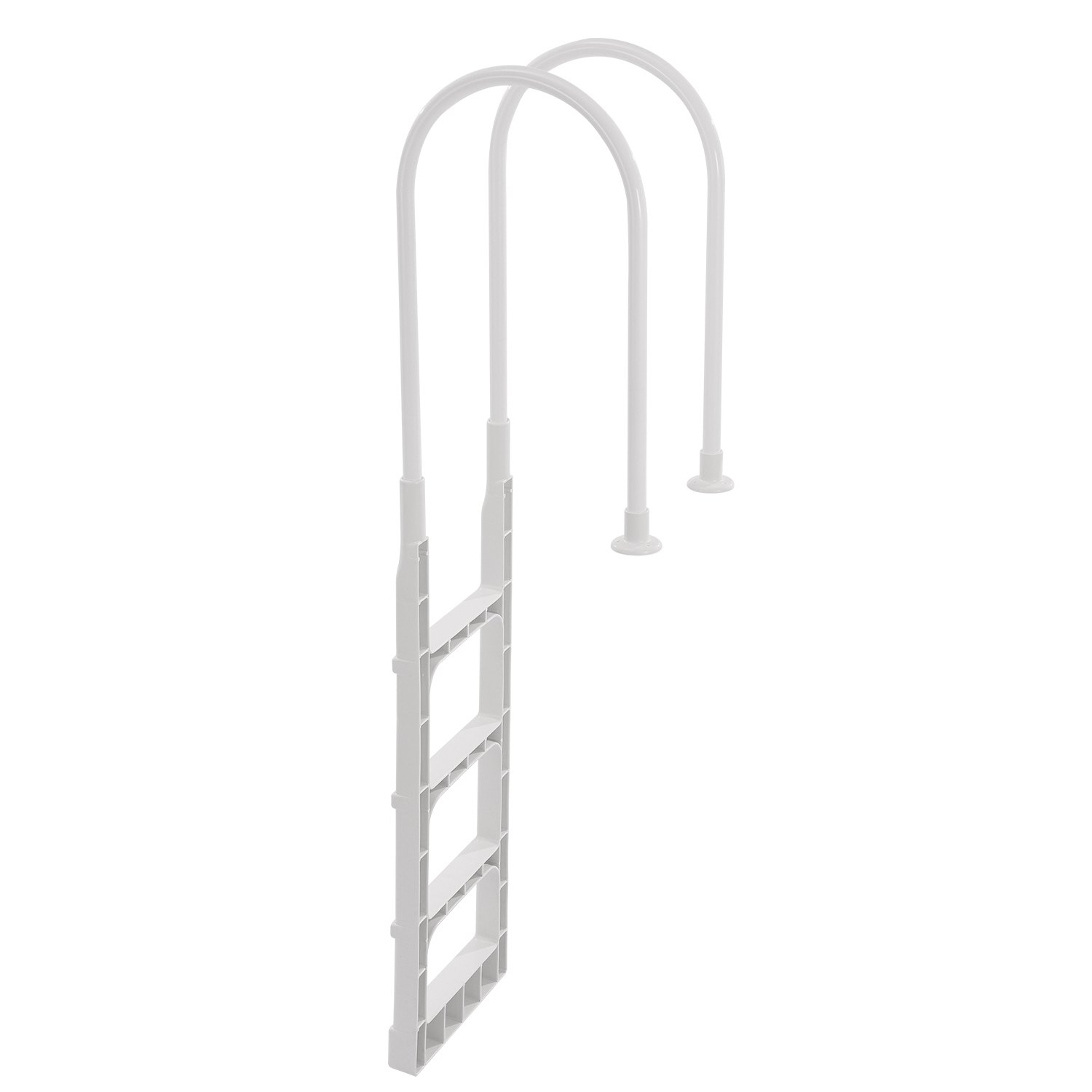 VEVOR Pool Ladder, 4-Step Staircase with Double Handrail, Pool Entry, 136 kg Load Capacity, for 122-137 cm In-Ground and Above-Ground Pools on Any Deck Surface, Indoors and Outdoors