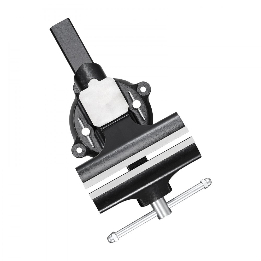 VEVOR Tornillo de Banco de Trabajo con Base Giratoria de 360° y Yunque, De Hierro Fundido Esferoidal, Ancho de Mordaza de 254 mm, Profundidad de Sujeción de 109 mm, Apertura de Mordaza de 254 mm