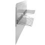 VEVOR Panel Antisalpicaduras de Acero Inoxidable 914 x 860 mm Protector en el frente de la Cocina 2 x Estante de Almacenamiento 1 x Estante para Cuchillos Placa para Salpicaduras de Acero Inoxidable