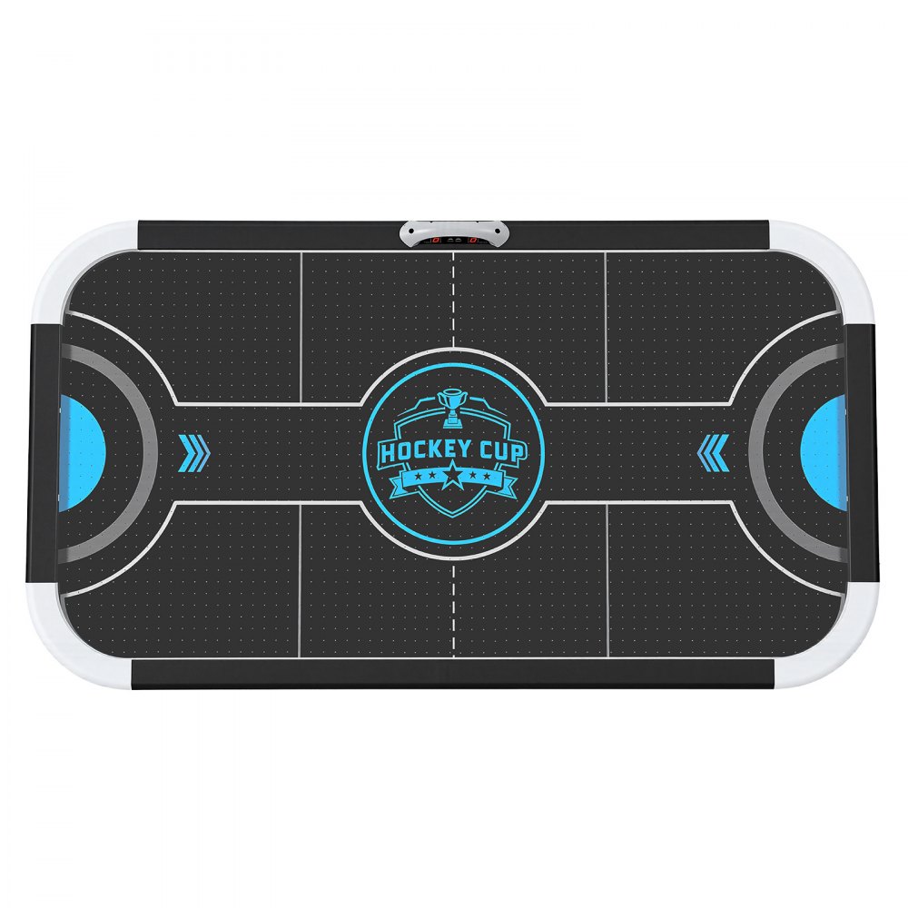 VEVOR Mesa de Hockey de Aire con Marcador Electrónico y Luces LED, Esquinas Reforzadas con Esmero, Pies Niveladores Ajustables, con Empujadores y Discos, para Sala de Juegos Familiar, 183x102x79 cm