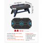 VEVOR Mesa de Hockey de Aire con Marcador Electrónico y Luces LED, Esquinas Reforzadas con Esmero, Pies Niveladores Ajustables, con Empujadores y Discos, para Sala de Juegos Familiar, 183x102x79 cm