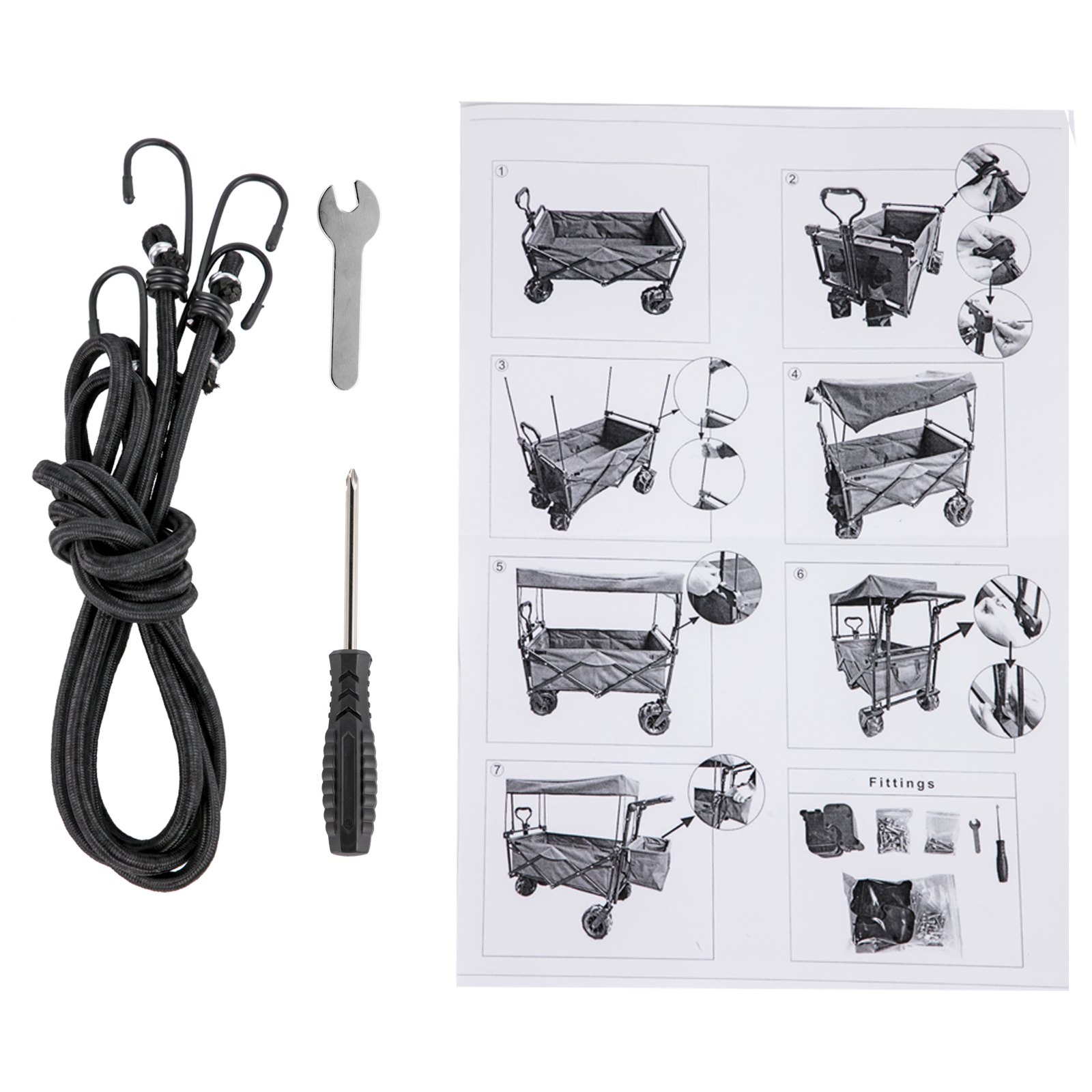 Carro Carpa Plegable Con Toldo Extraíble, Carro De Abarrotes Azul De Camping