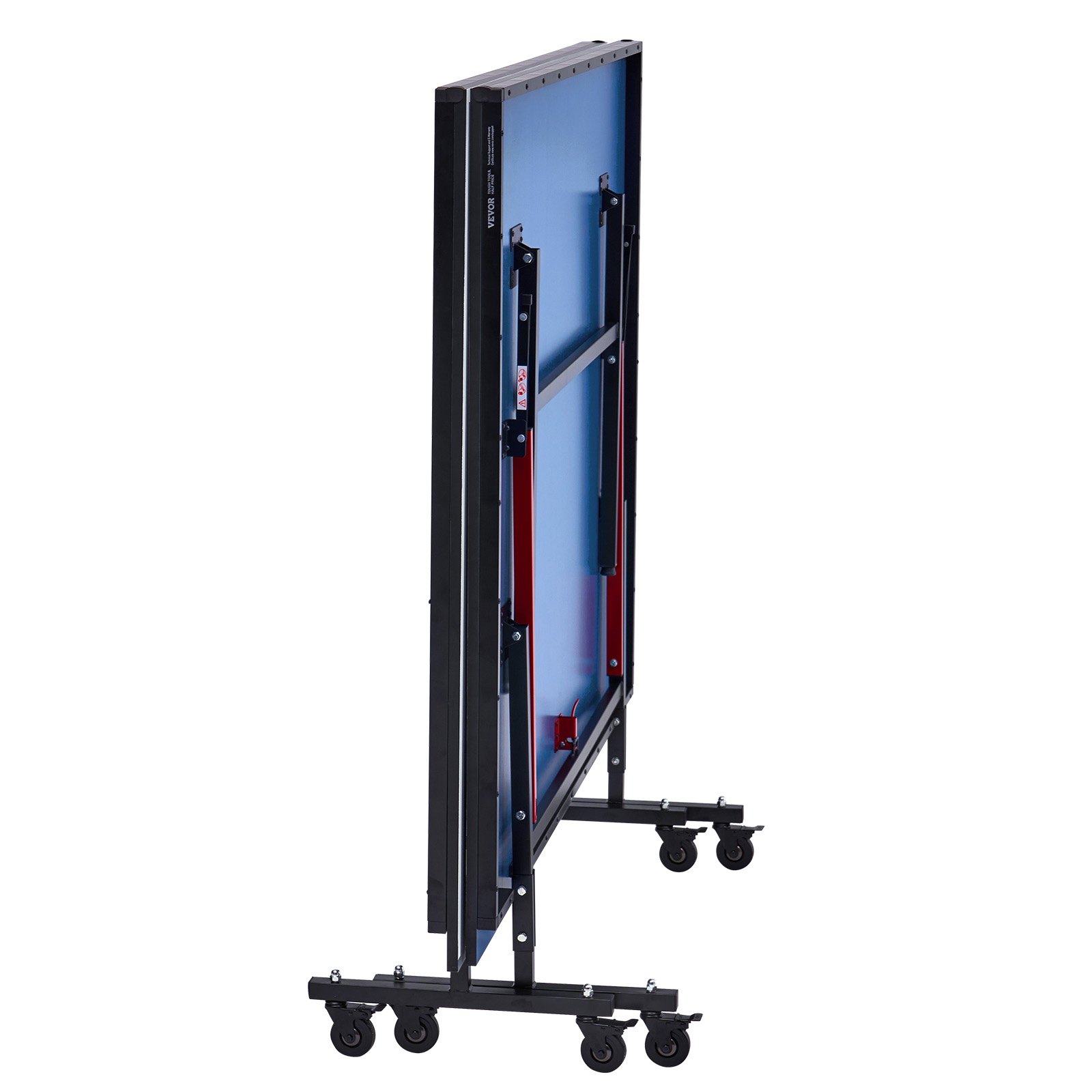 VEVOR Mesa de Ping-pong para Juego de Tenis de Mesa 2740x1525x760 mm Mesa de Ping-pong de MDF Plegable Portátil para Interiores con Red de Liberación Rápida y Ruedas de Bloqueo Tapas de 18 mm