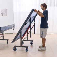 VEVOR Mesa de Ping-pong para Juego de Tenis de Mesa Uso Interior Plegable 25 mm