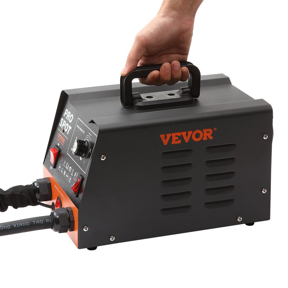 VEVOR Extractor de Clavos para Carrocería 3kW Soldador por Puntos 6 Modos de Soldadura Herramienta de Reparación de Abolladuras de Carrocería 16 Accesorios para Eliminación de Abolladuras de Vehículos
