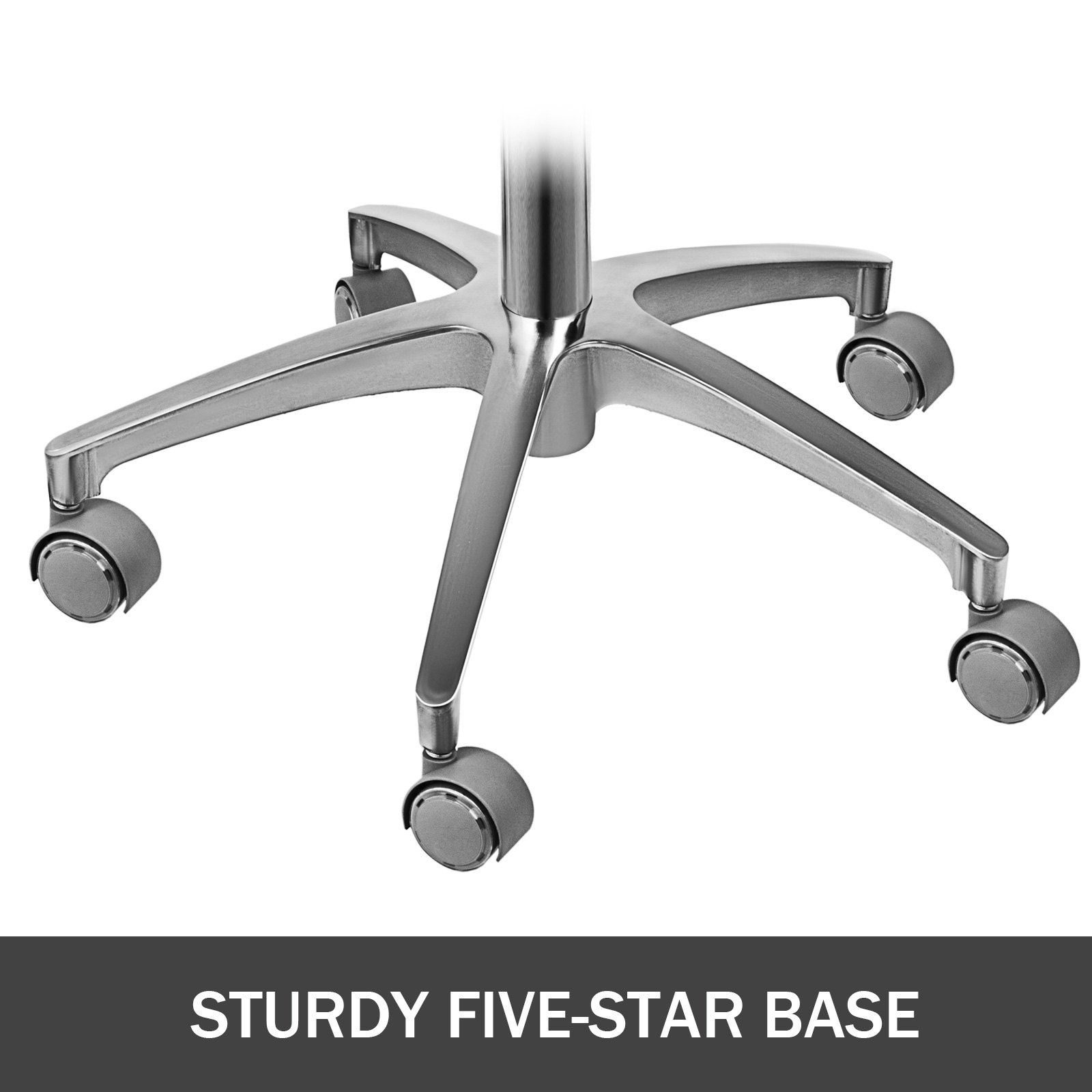 Silla Taburete Ergonómico Ajustable Verde Giratoria con Ruedas y Respaldo de PU para Médicos Salón de Spa de Masaje Dentista