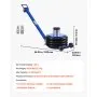 VEVOR Gato Neumático para Coches 6 T, 4 Capas con Columna Elevada, Manivela Ajustable y Almohadilla de Goma Gruesa, Elevación 170 a 583 mm, para Coches, SUV y Camionetas, 1220 x 325 x 170–583 mm