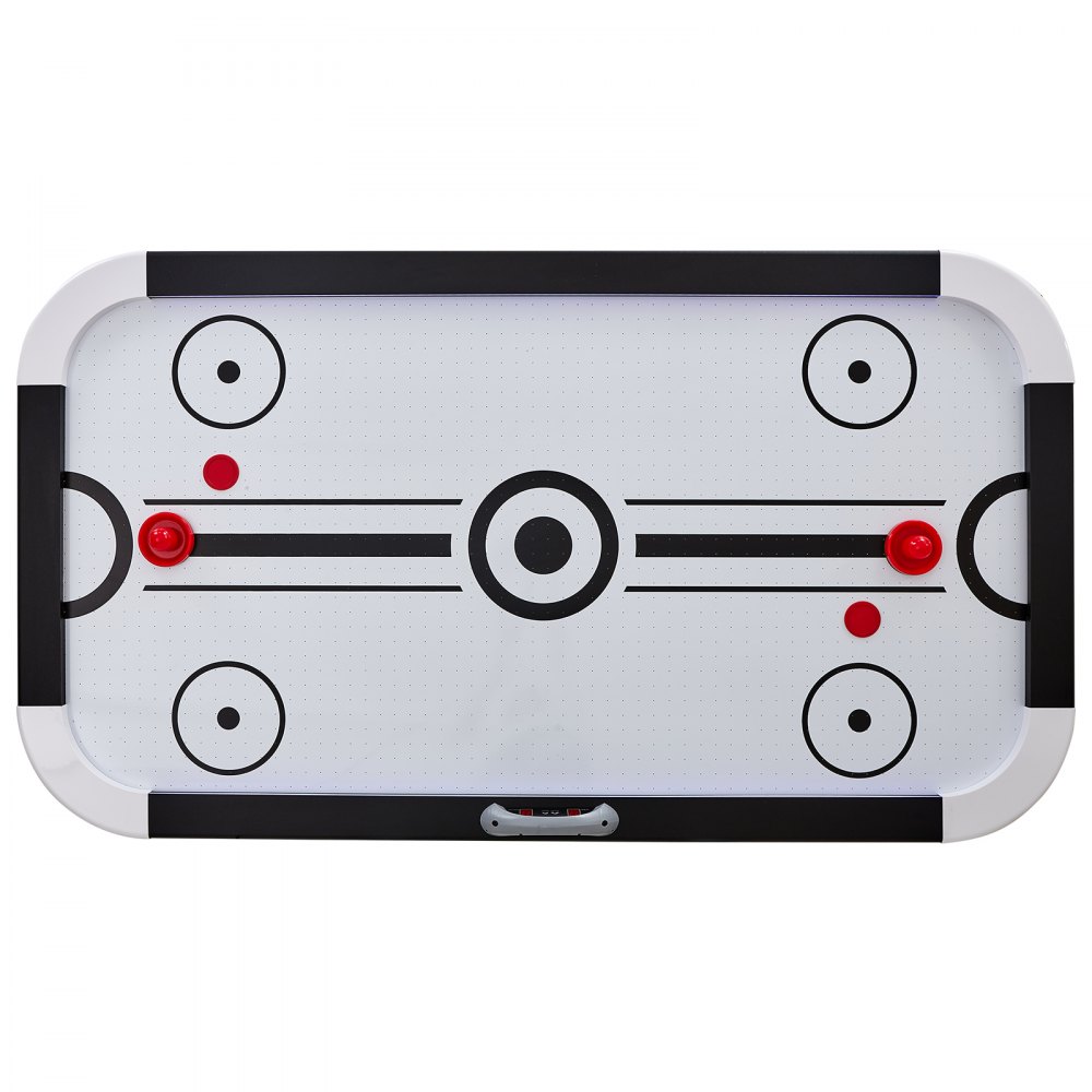 VEVOR Mesa de Hockey de Aire para Niños y Adultos Juego Air Hockey Mesa Marcador Electrónico Luces LED con 2 Discos y 2 Empujadores Juego de Hockey para Sala de Juegos, Hogar, 183x102x81,2 cm