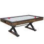 VEVOR Air Hockey Table (214 cm) with 2 Pushers & 2 Pucks & Electronic Score Counter & X-Shaped Legs, Air-Powered Hockey Game Table for Family Playrooms, Parties, Family Gatherings, and Offices