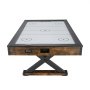 VEVOR Air Hockey Table (214 cm) with 2 Pushers & 2 Pucks & Electronic Score Counter & X-Shaped Legs, Air-Powered Hockey Game Table for Family Playrooms, Parties, Family Gatherings, and Offices