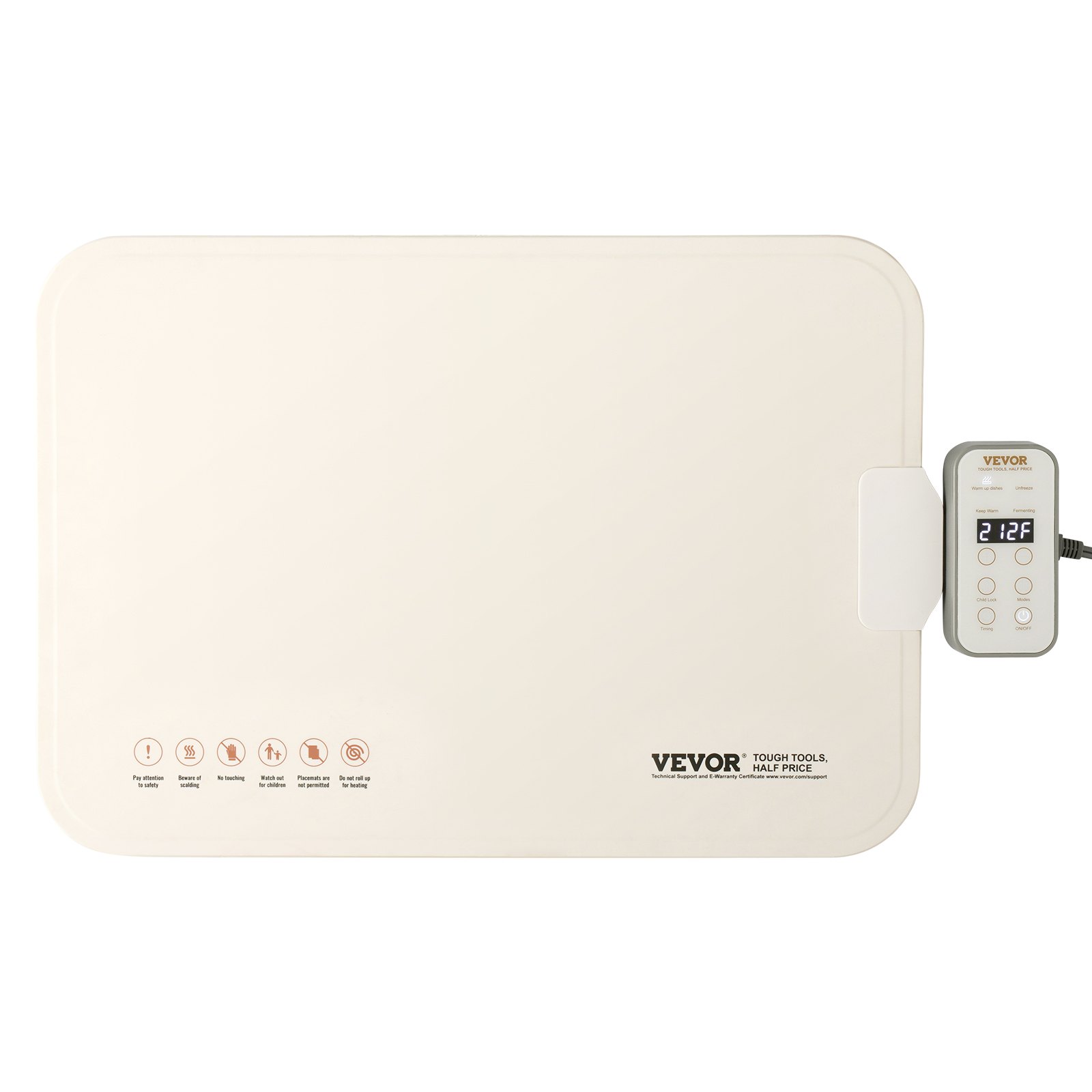 VEVOR Electric Food Warming Tray/Motherboard for Buffets, Portable Food Warmer with 4 Adjustable Temperature Settings, Automatic Shut-Off, Perfect for Parties and Catering