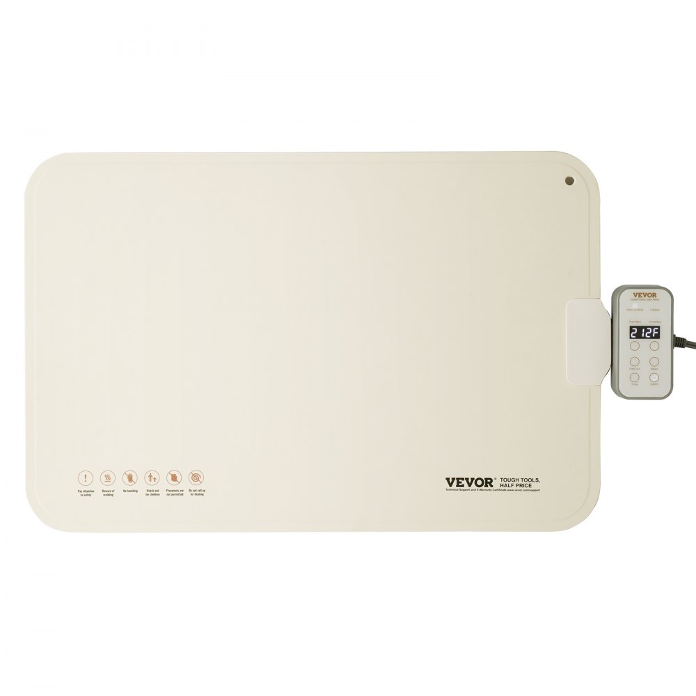 VEVOR Bandeja Eléctrica para Calentar Alimentos para Bufé, Silicona Enrollable y Portátil con 4 Configuraciones de Temperatura Ajustables, Apagado Automático y Bloqueo para Niños, 600 x 400 x 14,5 mm