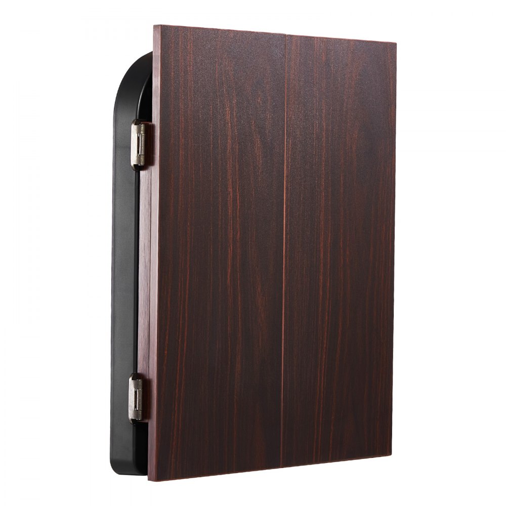 VEVOR Juego de Tablero de Dardos y Gabinete, Paquete Listo para Jugar Juego de Gabinete de Dardos, Oculto con Puntuación Electrónica, Fácil Montaje, Completo con Todos los Accesorios, Φ 34,3 cm