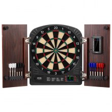 VEVOR Juego de Tablero de Dardos y Gabinete Completo Fácil Montaje Φ 34,3 cm